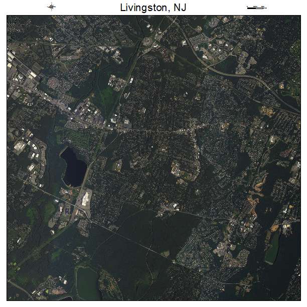 Livingston, NJ air photo map