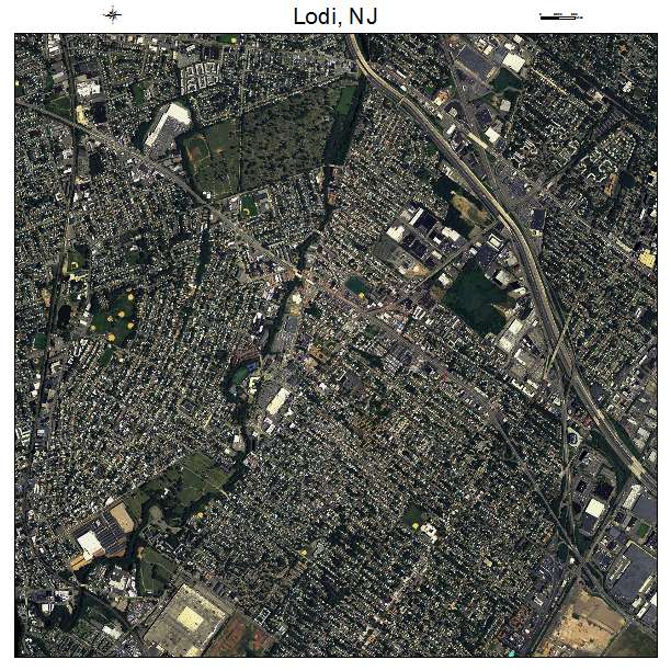 Lodi, NJ air photo map