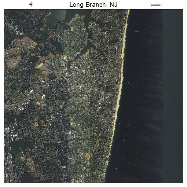 Long Branch, NJ air photo map