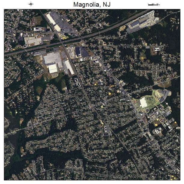 Magnolia, NJ air photo map
