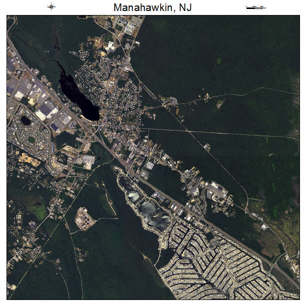 Manahawkin, NJ air photo map