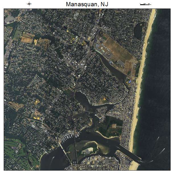 Manasquan, NJ air photo map
