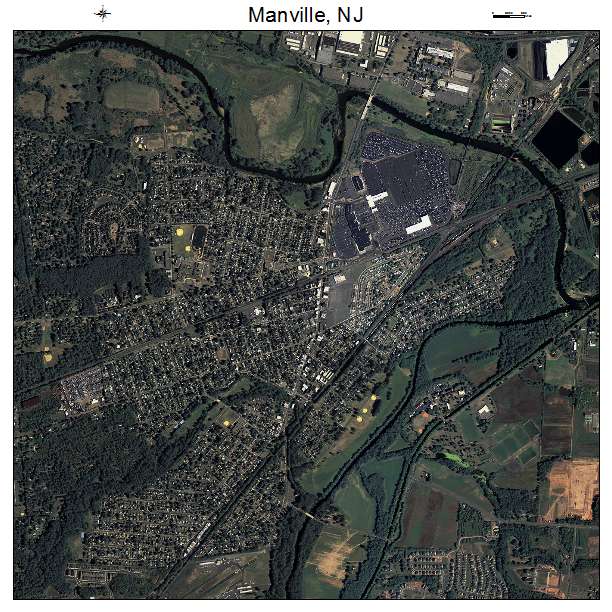 Manville, NJ air photo map