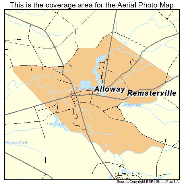 Alloway, NJ location map 