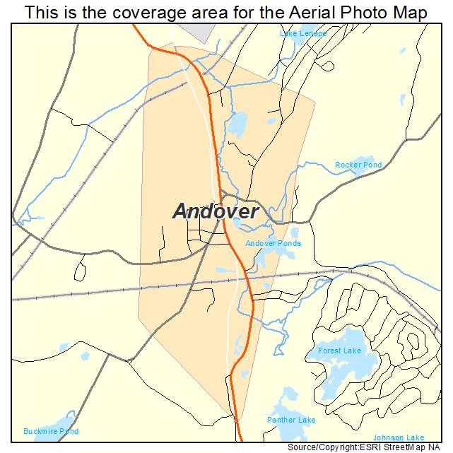Andover, NJ location map 