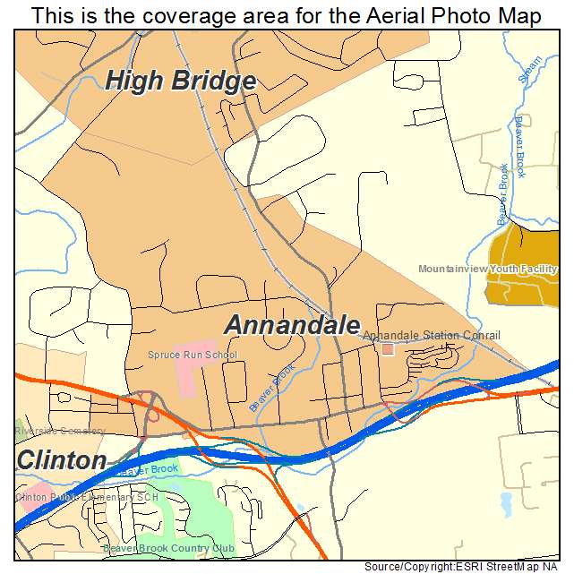 Annandale, NJ location map 