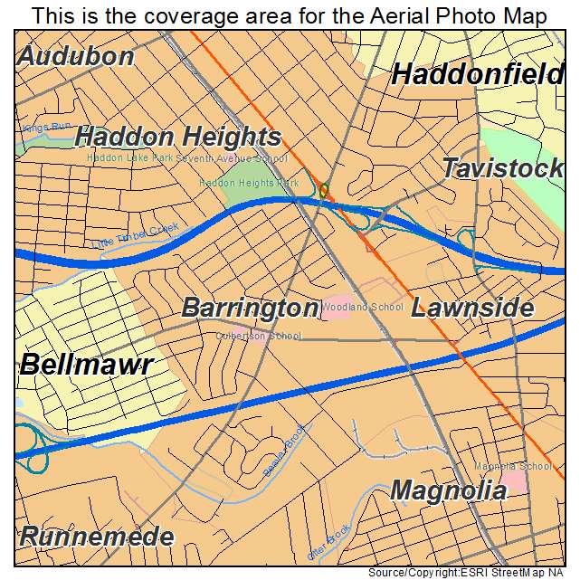 Barrington, NJ location map 