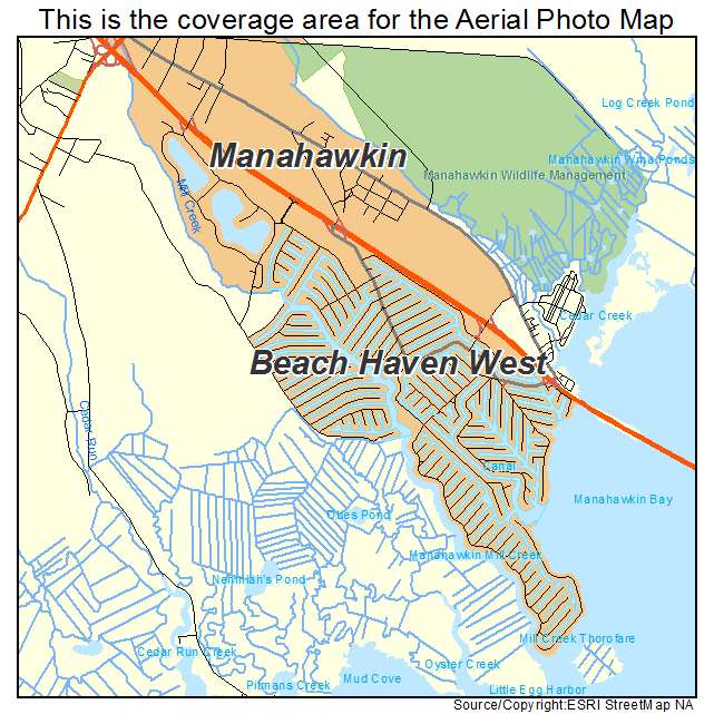 Beach Haven West, NJ location map 