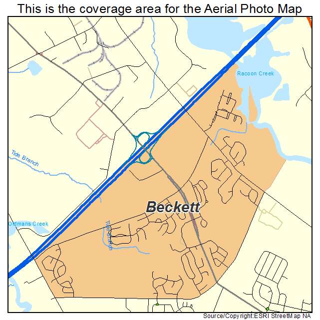 Beckett, NJ location map 