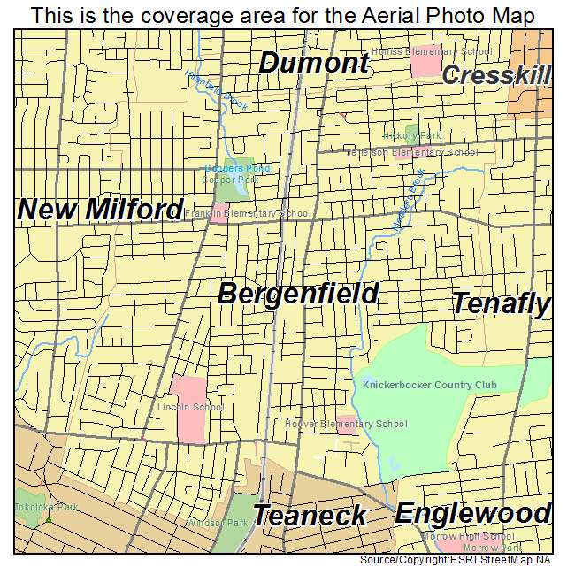 Bergenfield, NJ location map 