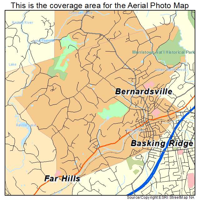 Bernardsville, NJ location map 