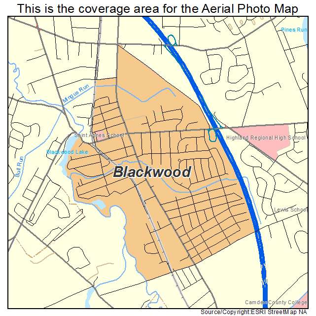 Blackwood, NJ location map 