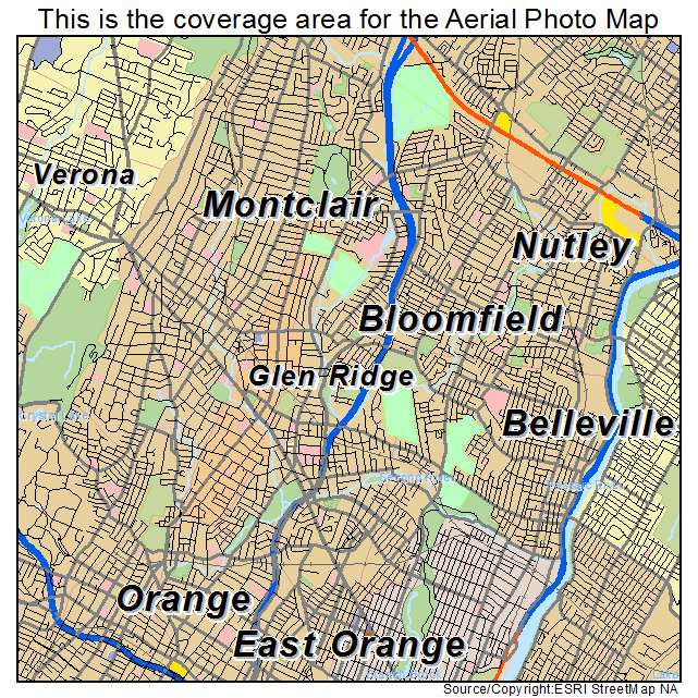 Bloomfield, NJ location map 