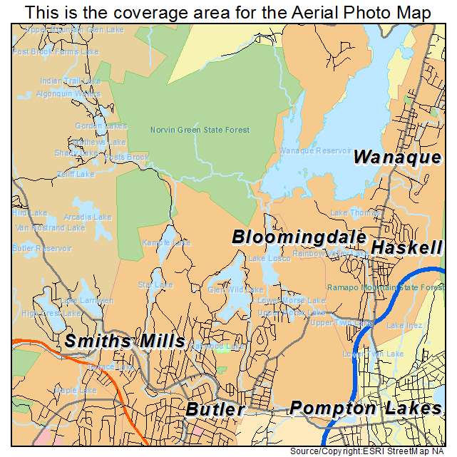 Bloomingdale, NJ location map 