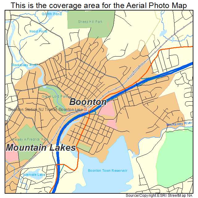 Boonton, NJ location map 