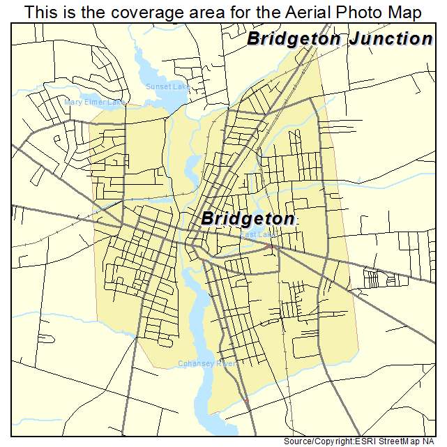 Bridgeton, NJ location map 