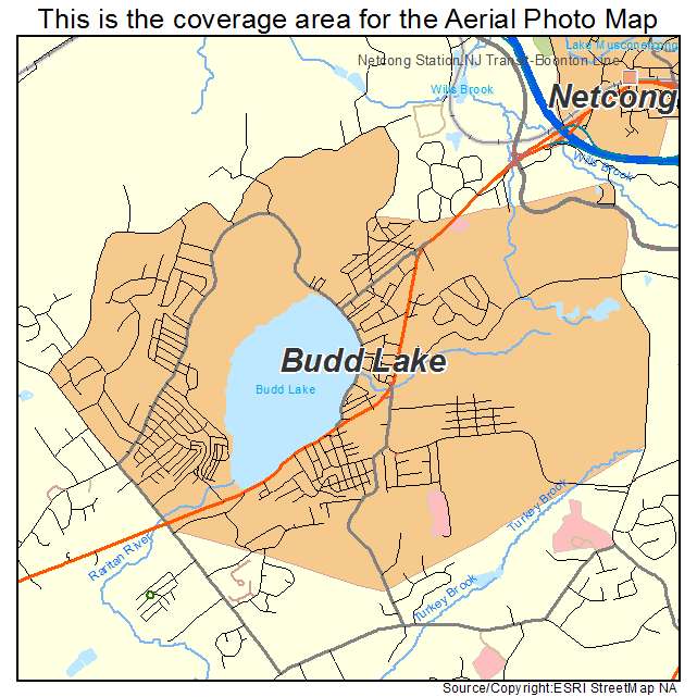Budd Lake, NJ location map 