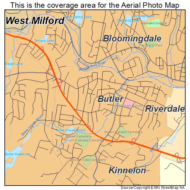 Butler, NJ location map 