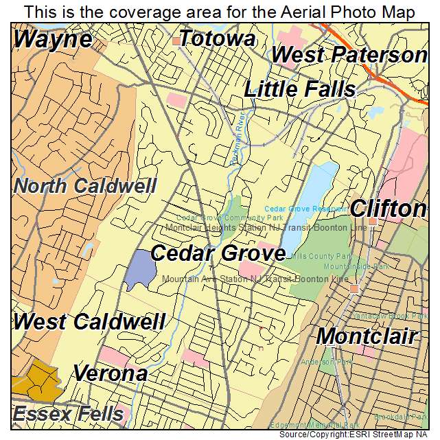 Cedar Grove, NJ location map 