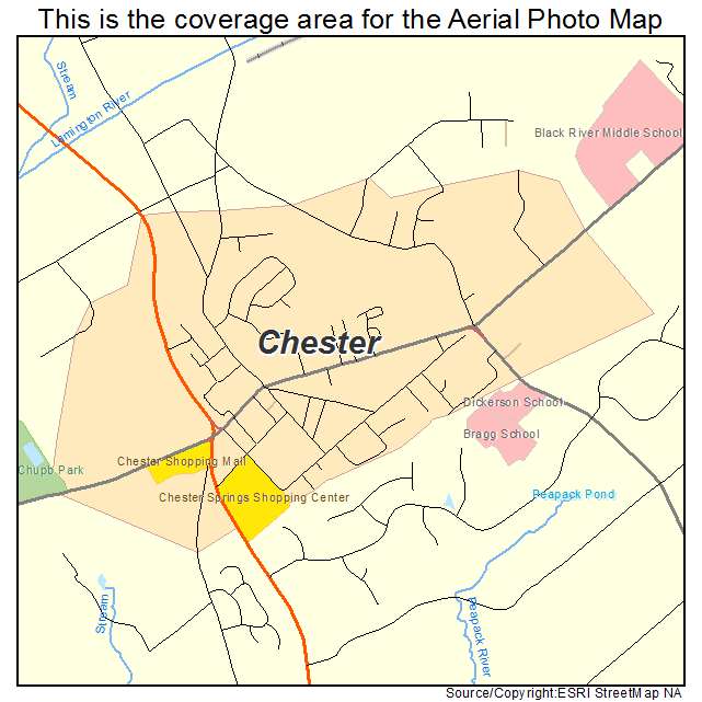 Chester, NJ location map 