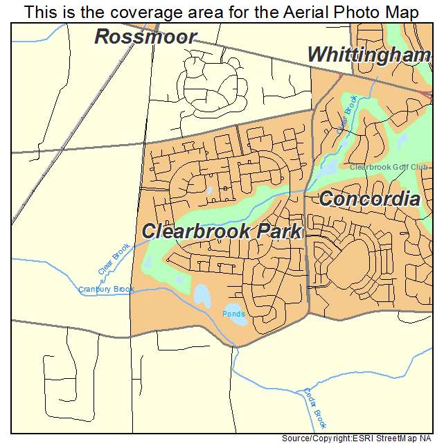 Clearbrook Park, NJ location map 