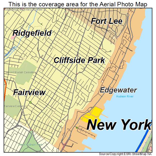 Cliffside Park, NJ location map 