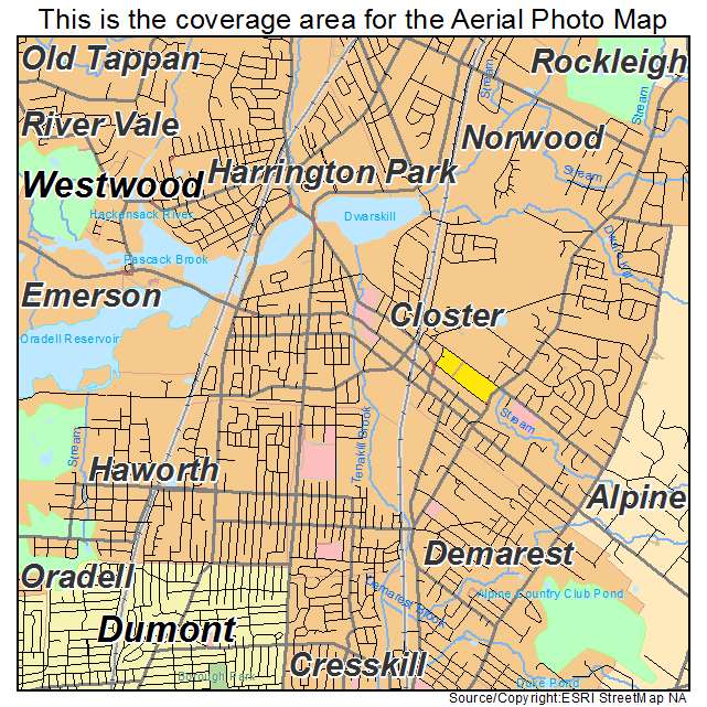 Closter, NJ location map 