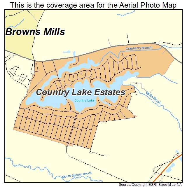 Country Lake Estates, NJ location map 