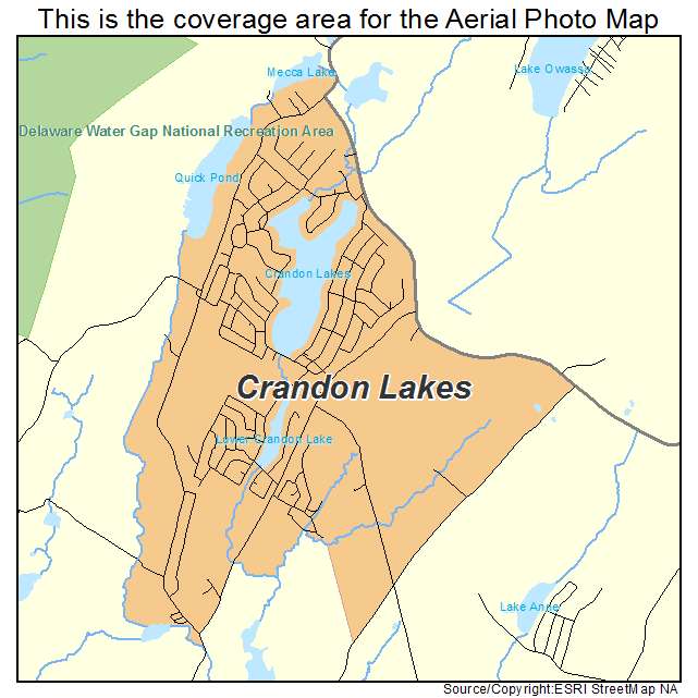 Crandon Lakes, NJ location map 