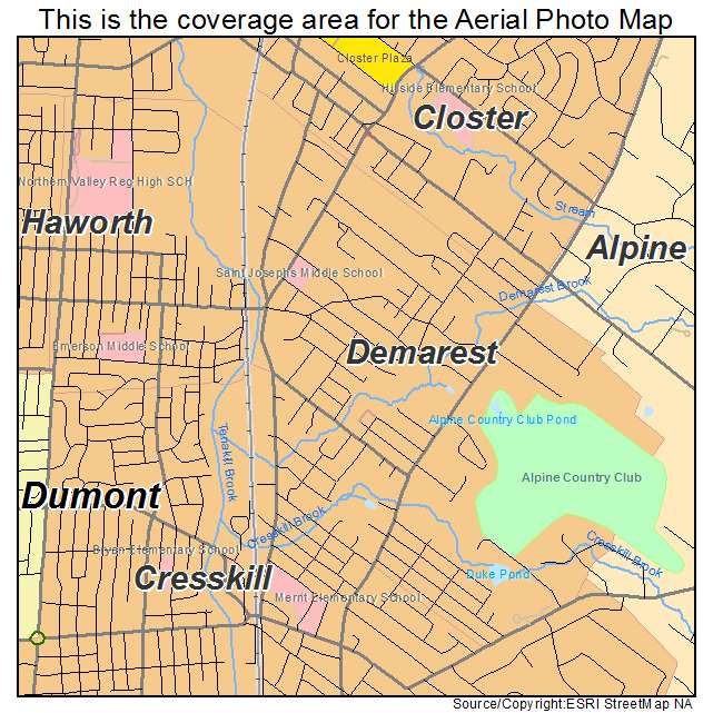 Demarest, NJ location map 