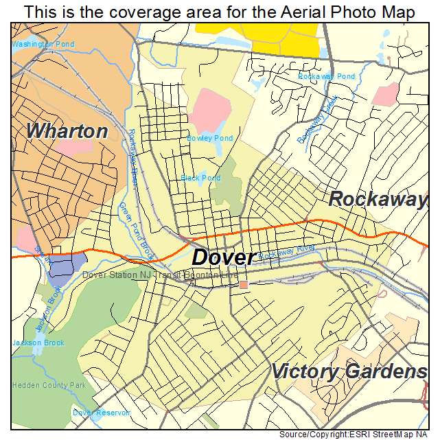Dover, NJ location map 