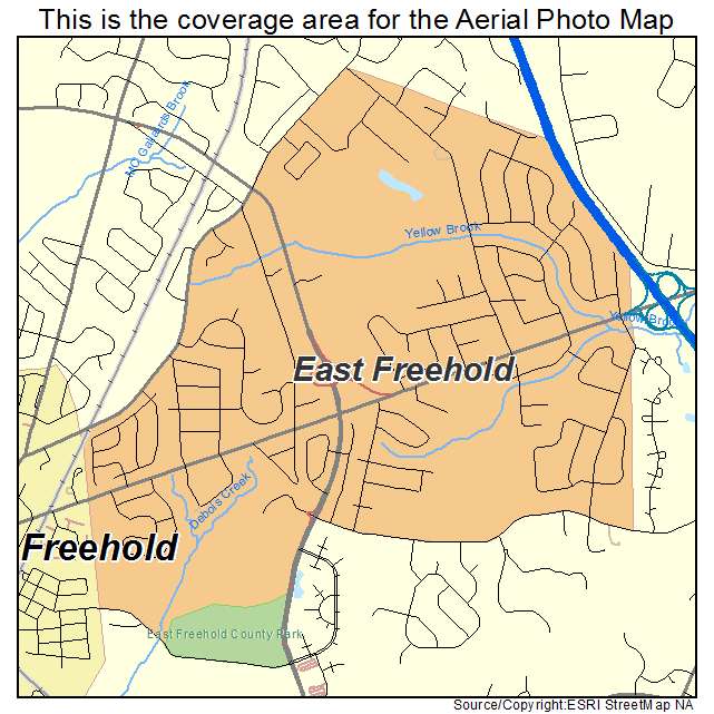 East Freehold, NJ location map 