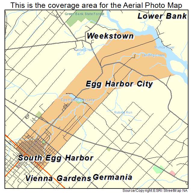 Egg Harbor City, NJ location map 