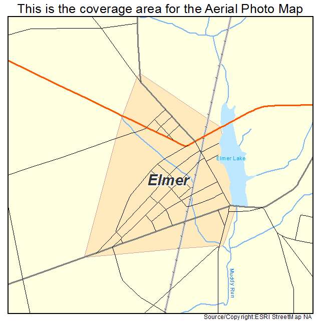 Elmer, NJ location map 