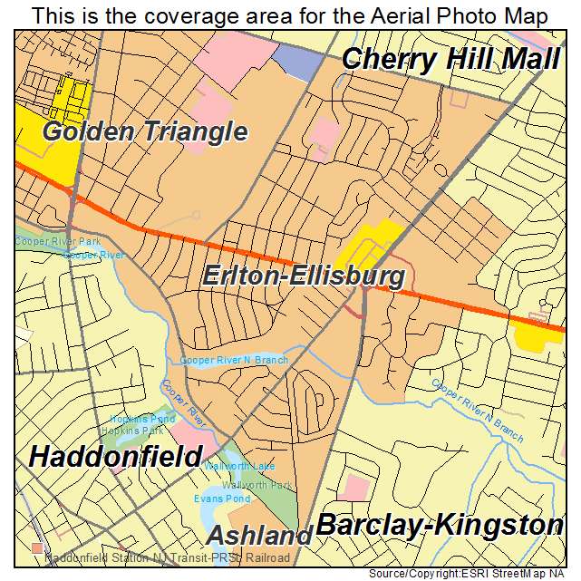 Erlton Ellisburg, NJ location map 