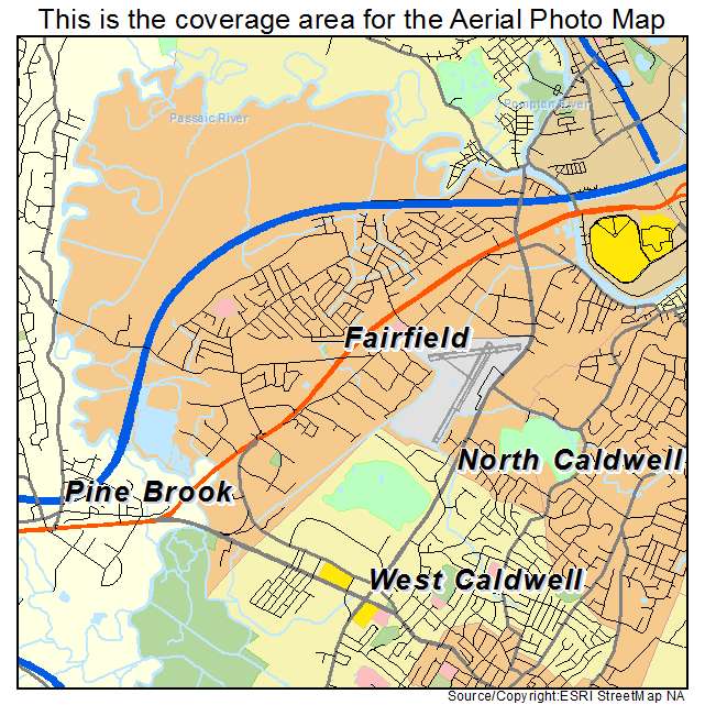 Fairfield, NJ location map 