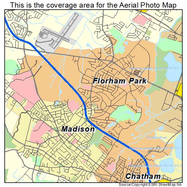 Florham Park, NJ location map 