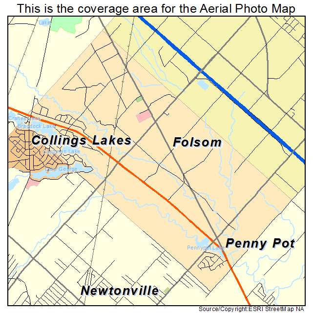 Folsom, NJ location map 