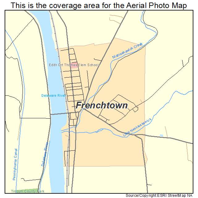 Frenchtown, NJ location map 