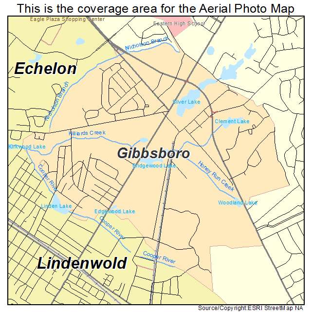 Gibbsboro, NJ location map 