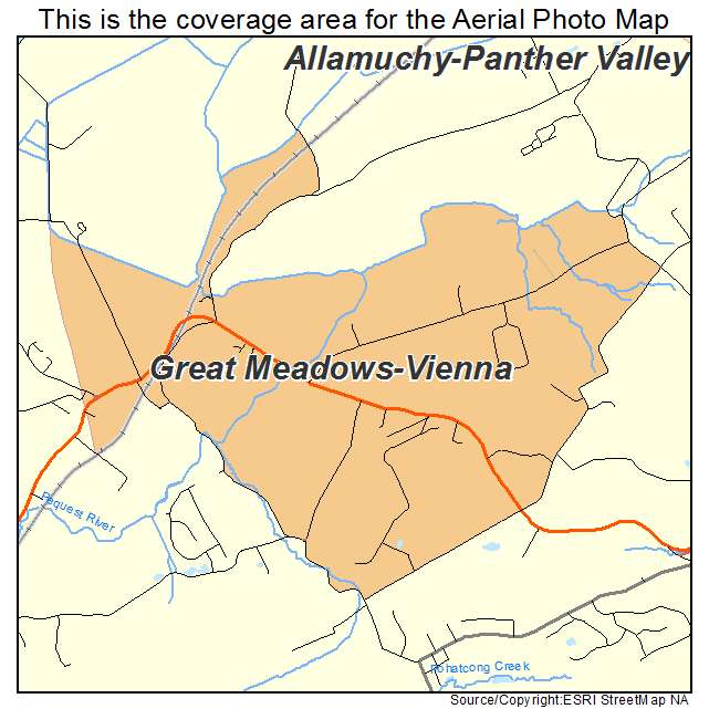 Great Meadows Vienna, NJ location map 
