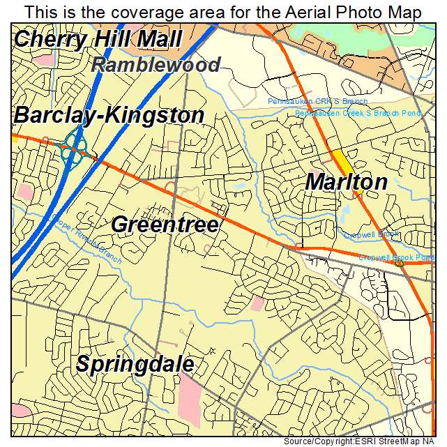 Greentree, NJ location map 