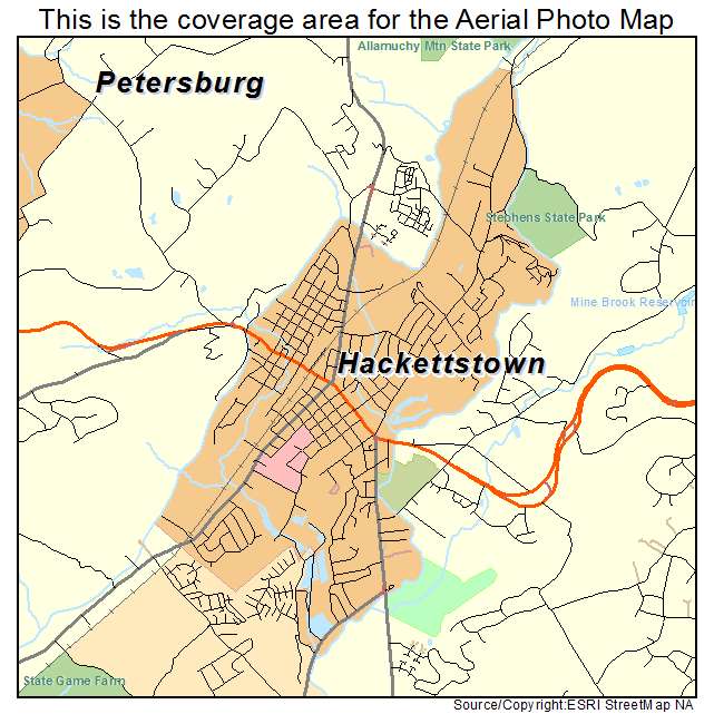 Hackettstown, NJ location map 
