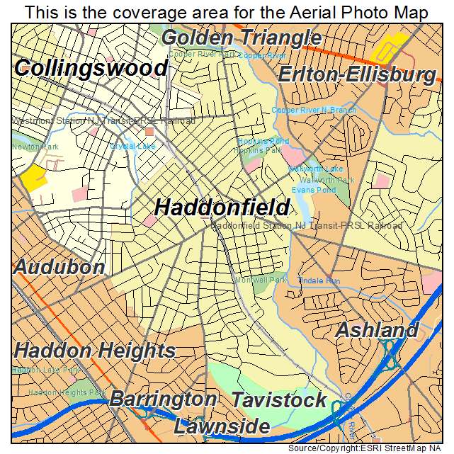 Haddonfield, NJ location map 