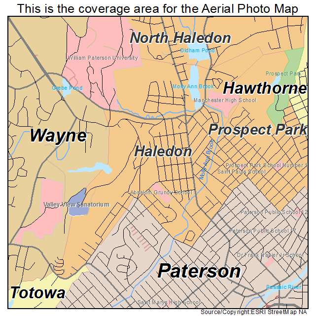 Haledon, NJ location map 