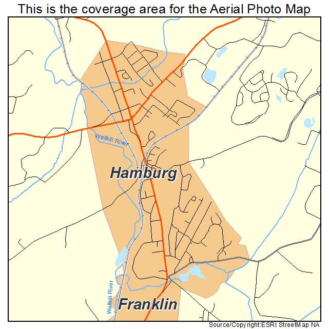 Hamburg, NJ location map 