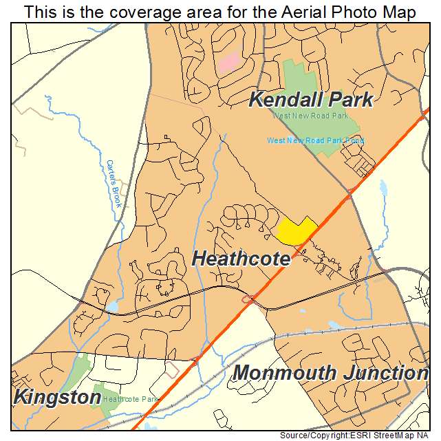 Heathcote, NJ location map 