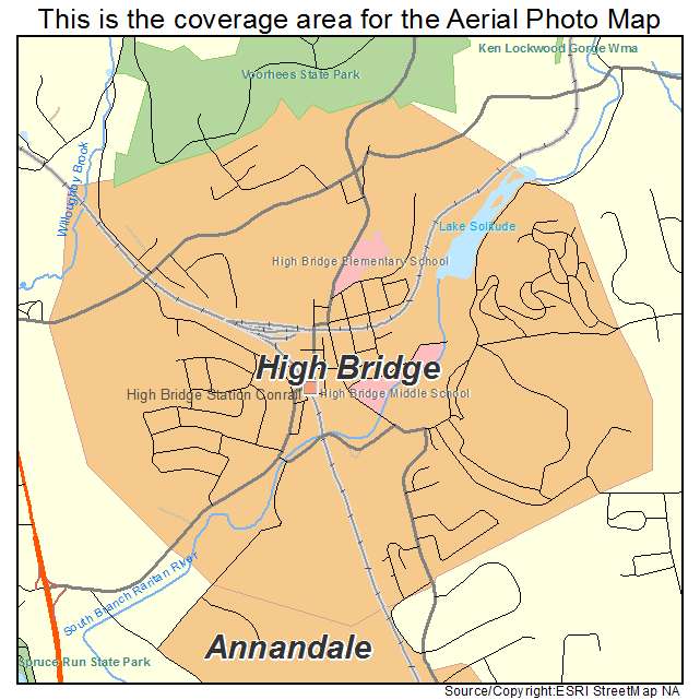 High Bridge, NJ location map 