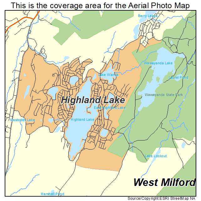 Highland Lake, NJ location map 