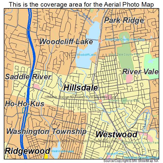 Hillsdale, NJ location map 